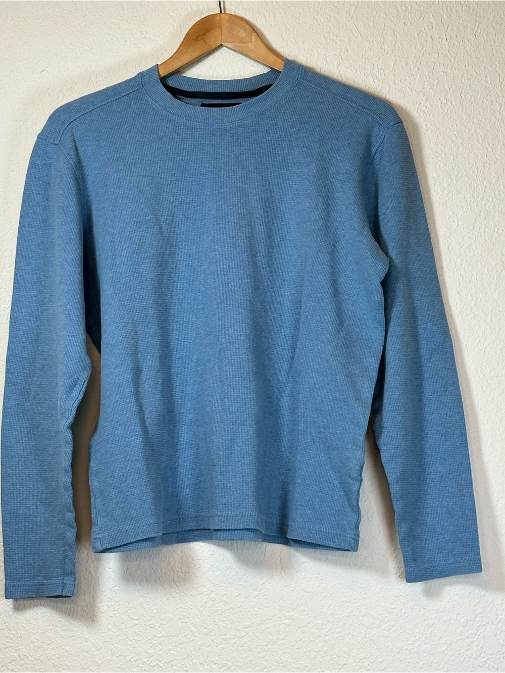 Bonobos Long Sleeve Waffle Weave Crewneck - Dusty Blue